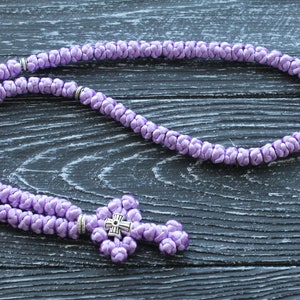 Orthodox Prayer Rope Rosary 100 knots, Brojanica, komboskini, komboskini necklace,  orthodox jewelry, Christian jewelry, Christian rosary
