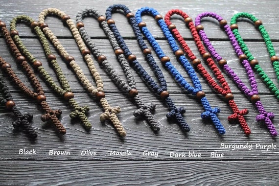Buy Brown Pocket Prayer Rope 33/50/100 Knots, Greek Orthodox
