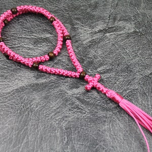 Orthodox Prayer Rope 100 knots, Orthodox komboskini, Christian knotted prayer rope, eastern rosary, Religious handmade gift