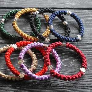 Komboskini Orthodox Prayer Rope bracelet 30 knots brojanica. Christian bracelet