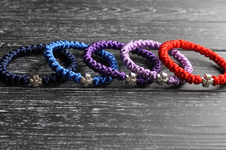 Orthodox Prayer Rope Bracelet 33 Knots Brojanica Komboskini Etsy