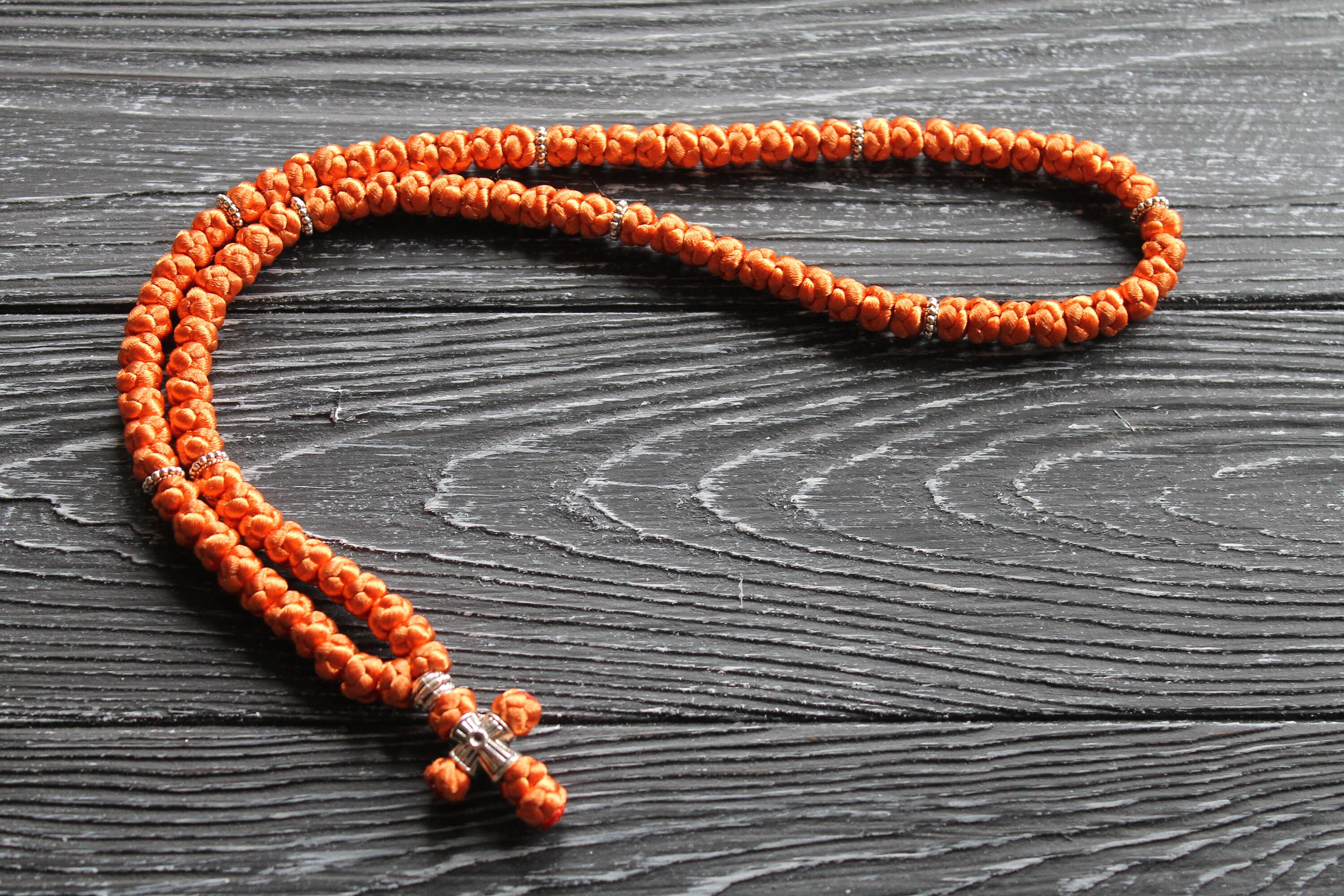 Religious Rope Christian Prayer Rope 100 Knots, Komboskini Necklace, Orthodox Rope ...
