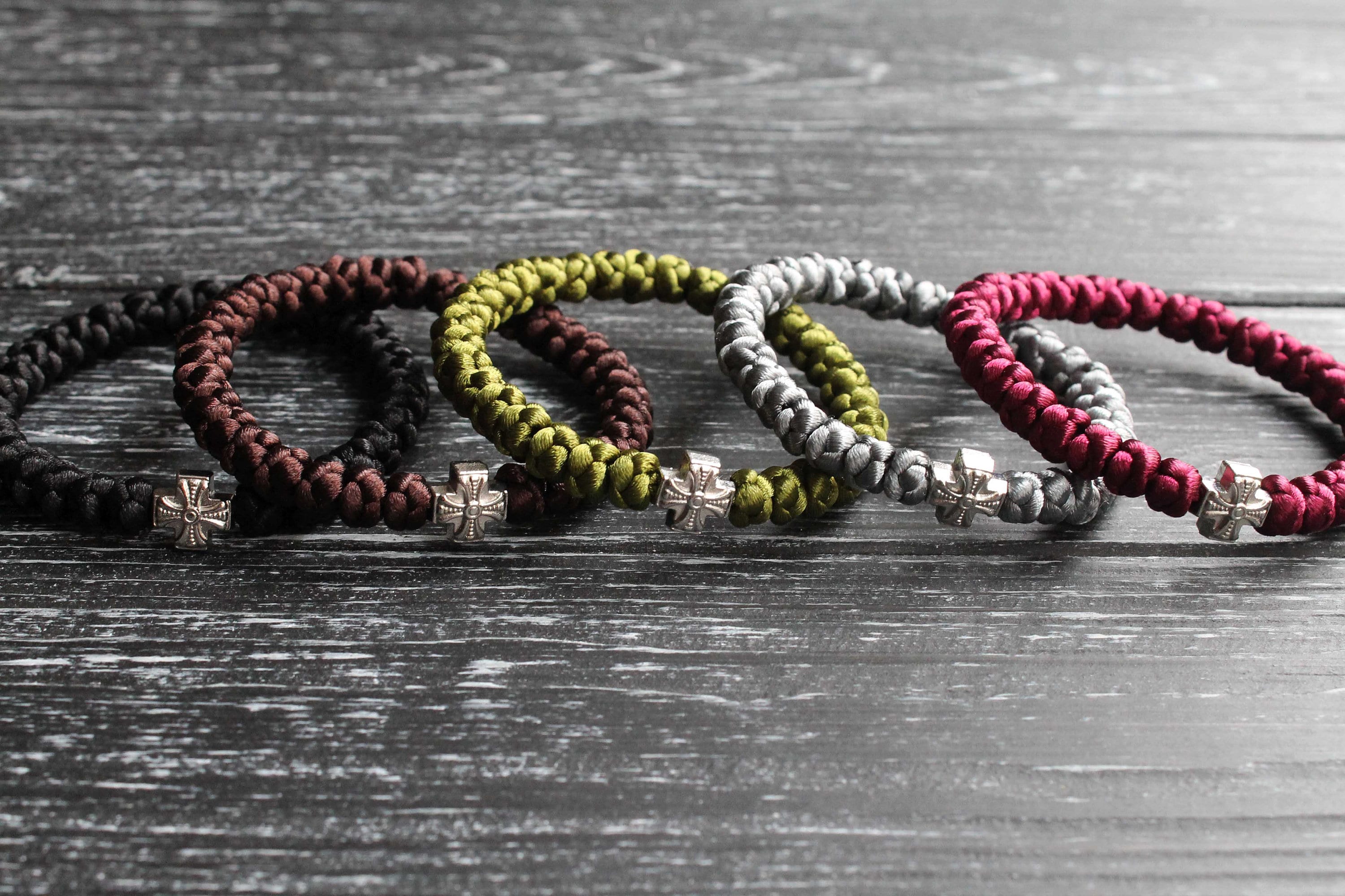 Orthodox Prayer Rope bracelet 33 knots brojanica komboskini black orthodox jewelry, Christian Gifts, Christian bracelet, Christian jewelry