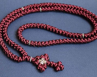 Orthodox Prayer Rope Rosary 150 knots, Brojanica, komboskini, komboskini necklace, orthodox jewelry, Christian jewelry, Christian rosary