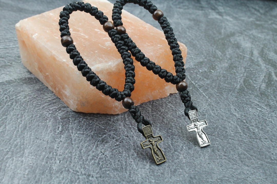 Crux Rope Kit Pocket Prayer Rope 33 Knots, Orthodox Crucifix, Jesus Cross Chotki ...