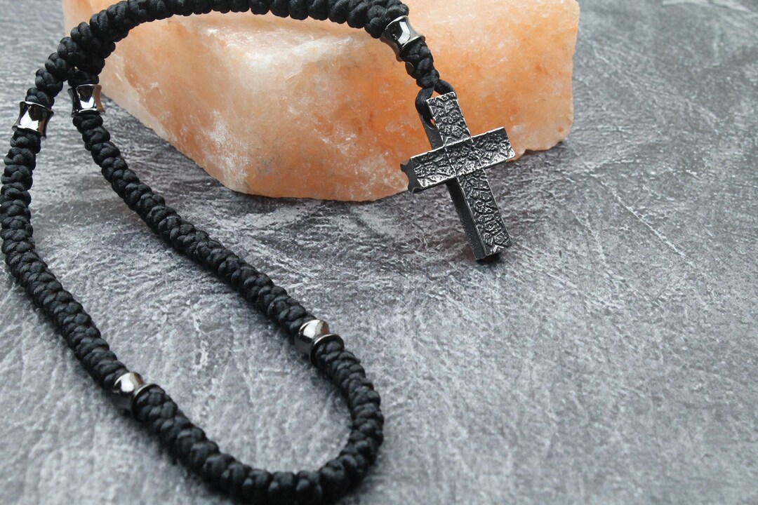 Religious Rope Handmade Christian Prayer Rope 100 Knots, Cross Chotki - Etsy