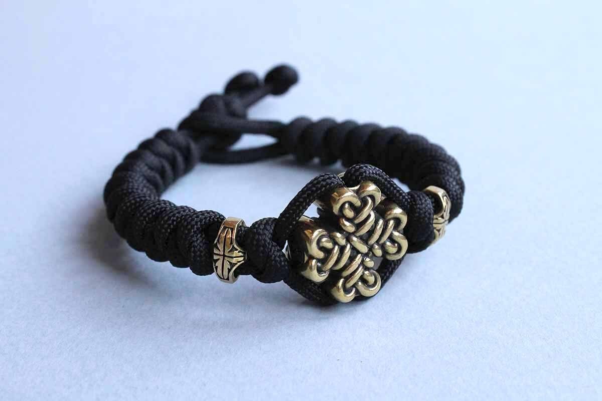 Braided Cross 2 Christian paracord bracelet orthodox Etsy