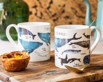 Mug - Types de baleines