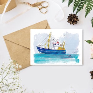 Greetings Card - Trawler Boat
