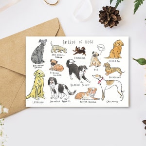 Carte de voeux - Races de chiens
