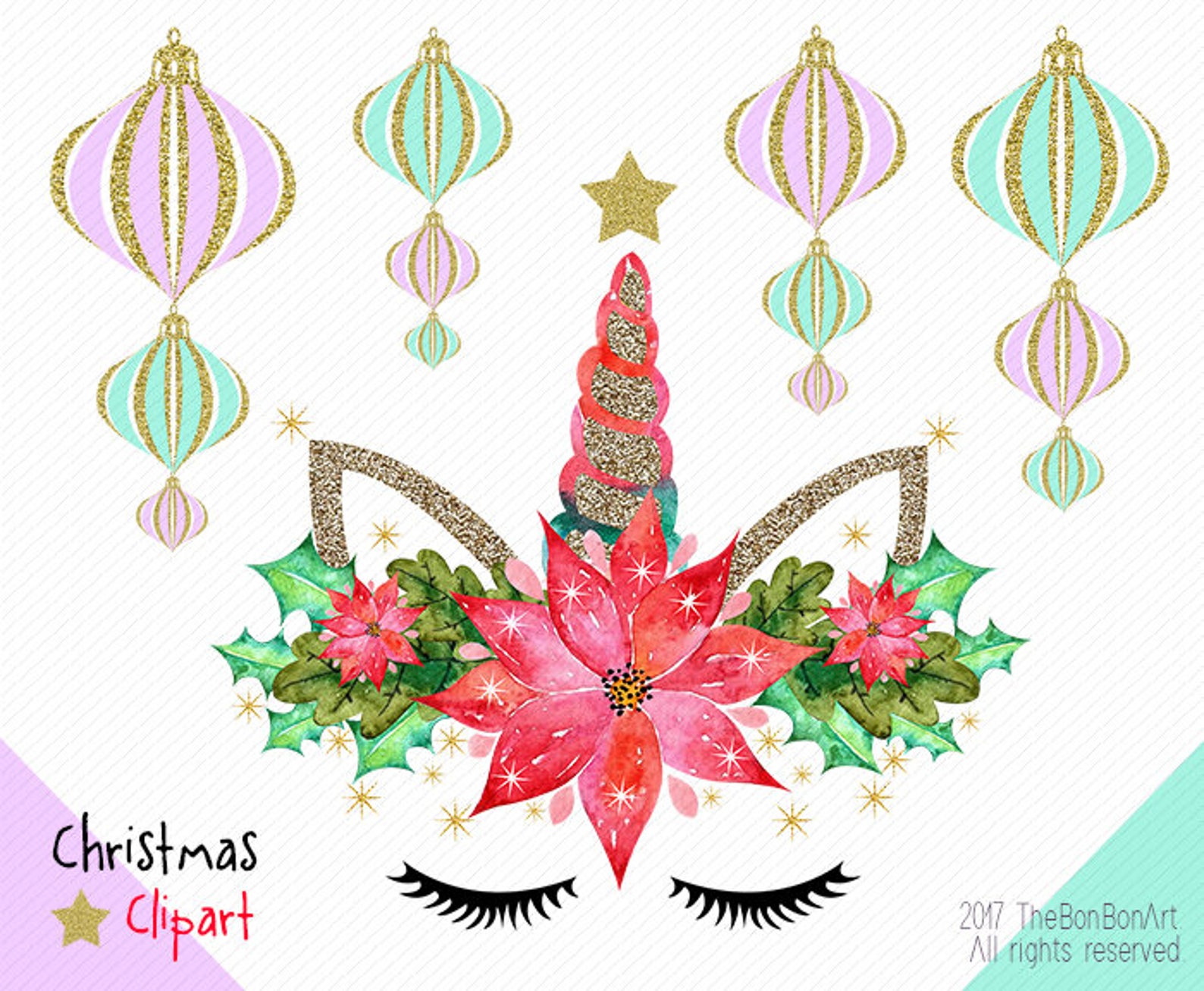 watercolor unicorn clipart unicorn printable unicorns gold etsy