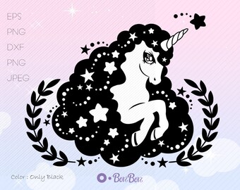 Unicorn SVG, Unicorn head svg,Unicorn horn svg, Unicorn Cut File, Unicorn Svg Cut File,Unicorn Svg File,Unicorn Clipart,Unicorn dxf file