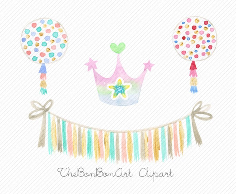 watercolor Unicorn Clipart. Unicorn Printable. Baby Shower Kids Party clipart. rainbow, clipart illustration.diy baby birthday invite. image 5