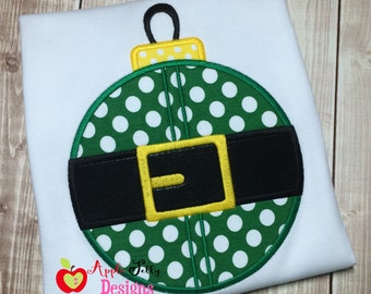 Christmas Elf Ornament Applique Design