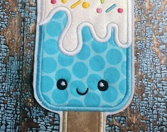 Kawaii Dipped Popsicle Applique Design