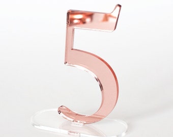 mirror acrylic Table Numbers, gold Wedding Table Numbers, rose gold Wedding Table Numbers, Wedding Table Decor, Wedding Table Numbers