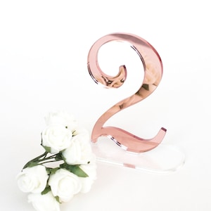 Rose gold mirror Table Numbers, black Wedding Table Numbers, silver Wedding table Numbers, Wedding Table Decor