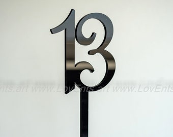 Acrylic Wedding Table Numbers: Gold, Black, or Mirror Table Decor