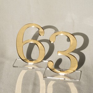 3,5 mirror acrylic Table Numbers, Wedding Table Numbers, Wedding Table Numbers Set, Wedding Table Decor, Table Numbers Mirror gold