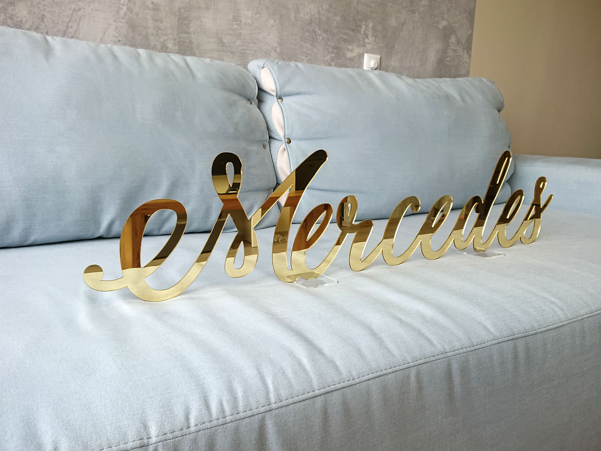 Personalized freestanding name sign ACRYLIC Name Etsy