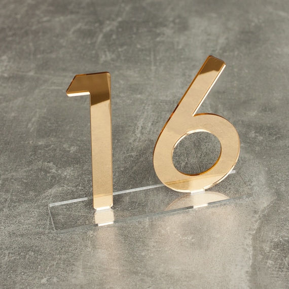 Gold Mirror Table Numbers Mirror Ideas