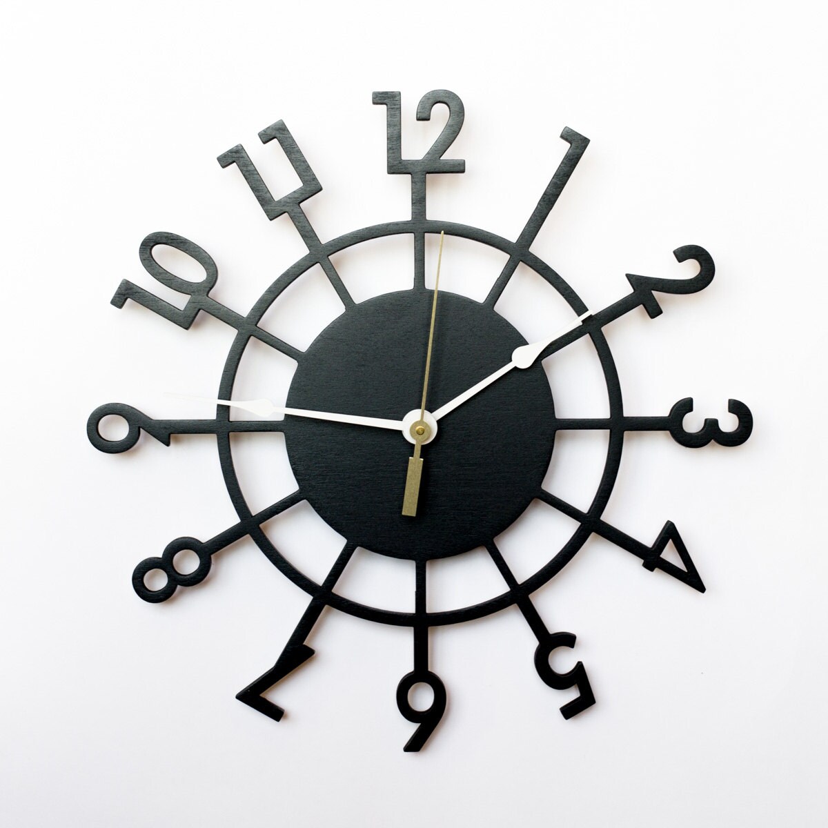 Large wall clock Wooden wall clock Wood clock Wall clock Etsy