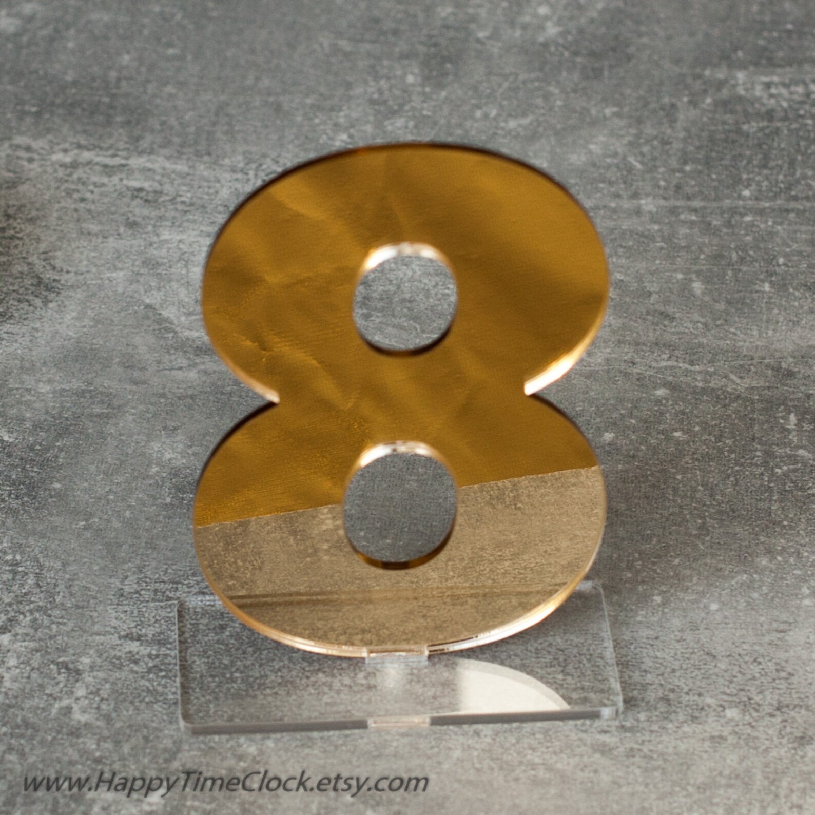 Gold Mirror Acrylic Table Numbers Wedding Table Numbers Etsy