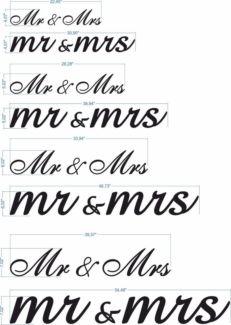 MR and MRS wedding decor MR and Mrs Sign Free Standing Etsy