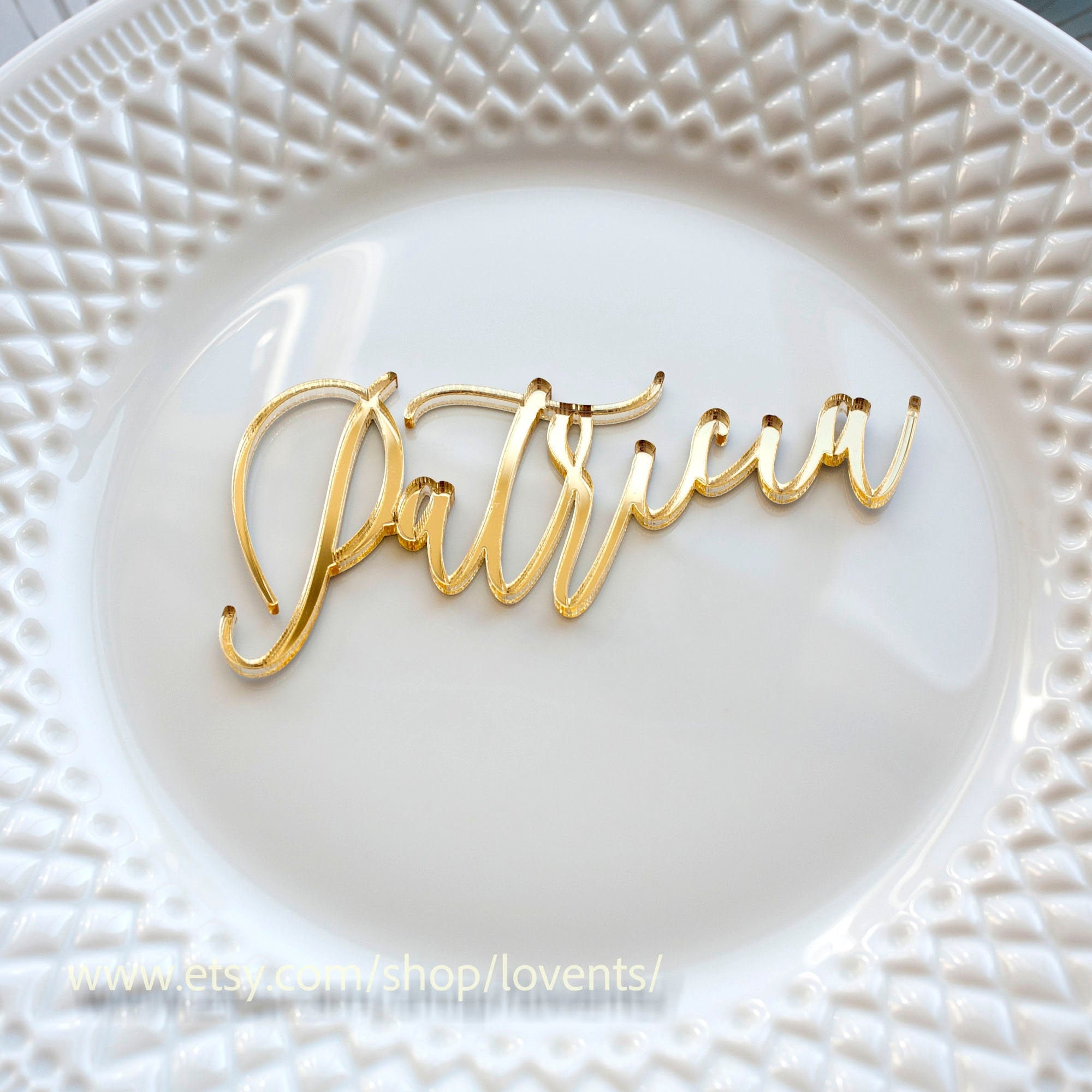 Party Supplies Party Décor Gold acrylic wedding place cards laser cut