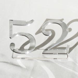3,5 mirror acrylic Table Numbers, Wedding Table Numbers, Wedding Table Numbers Set, Wedding Table Decor, Table Numbers Mirror silver
