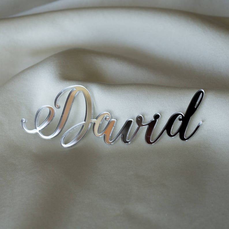 Laser cut names, Set of wedding place cards, wedding table signs, acrylic place cards, name cards, name cards wedding image 4