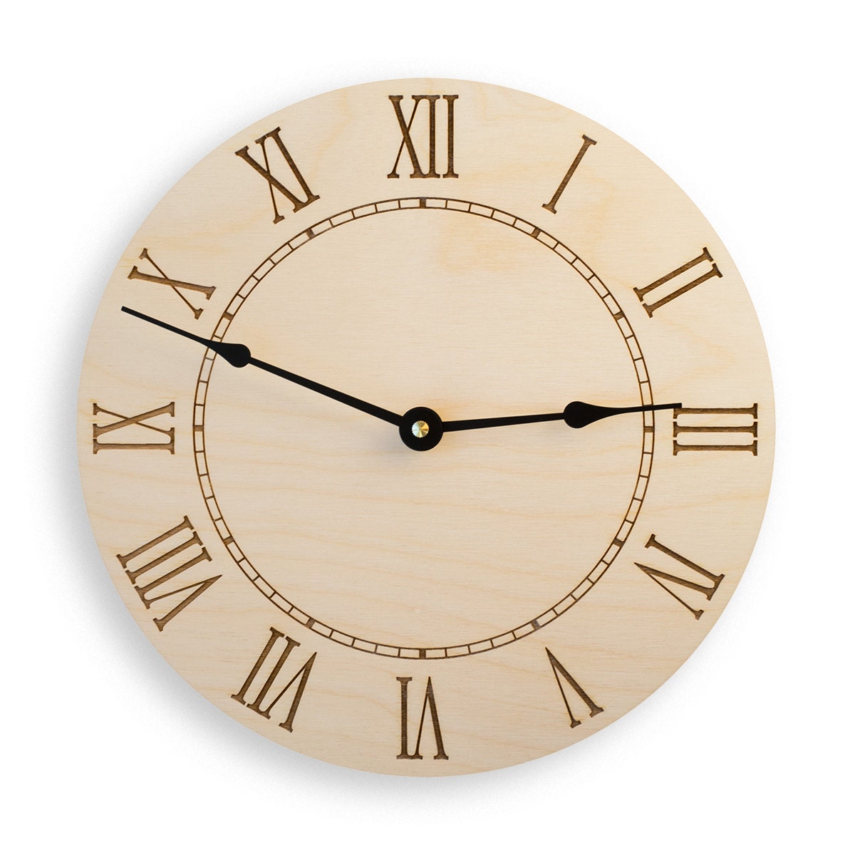 Roman Numeral Large Wall Clock Rustic Clock Modern Clock Etsy