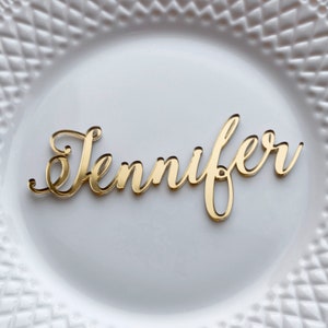 Laser cut names, Set of wedding place cards, wedding table signs, acrylic place cards, name cards, name cards wedding image 3