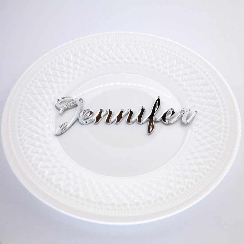 Acrylic place cards Set of wedding place cards wedding table Etsy