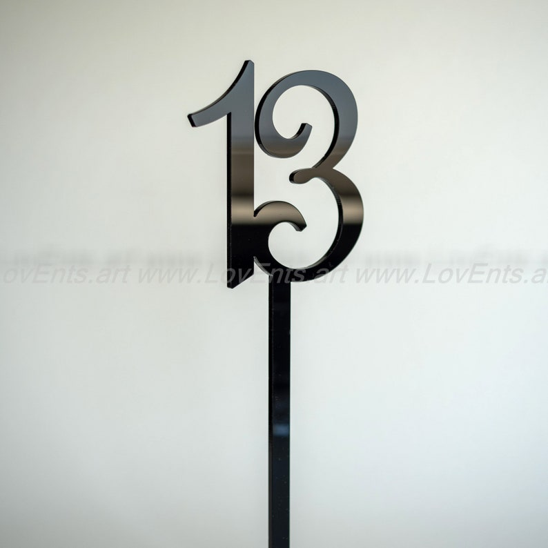 Two Sides Golden Mirror Acrylic Table numbers, Wedding Table Numbers, Wedding Table Decor, Table Numbers image 3