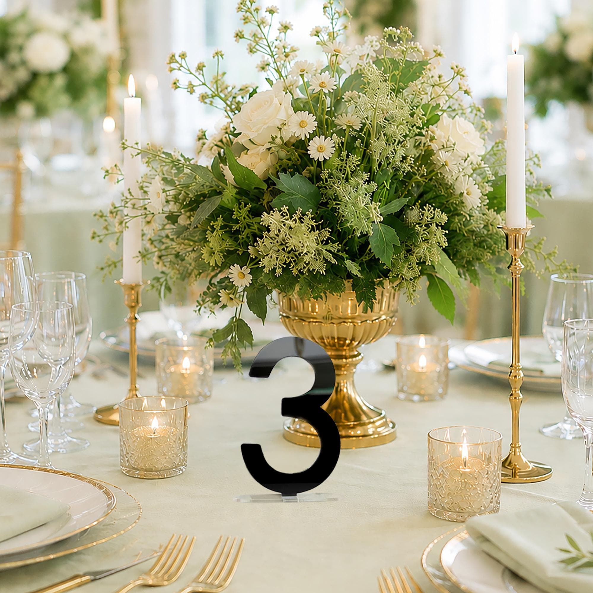 Gold Metal Table Numbers - Etsy