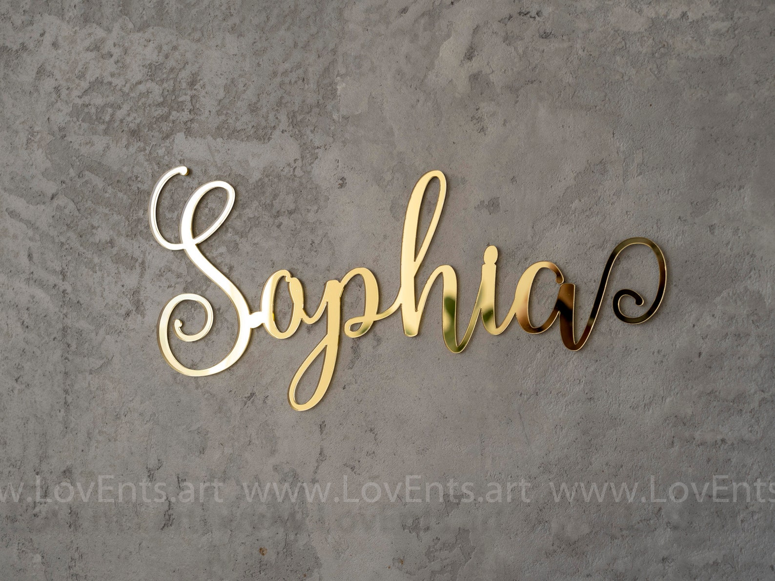 Personalized Wall Mirror Name Sign Custom ACRYLIC Name Etsy