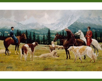 Borzoi Print: Wolfhunt in the Caucasus