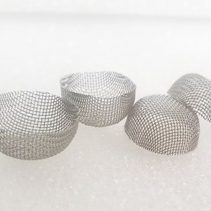 Paquete de 4 rejillas de acero inoxidable para pipas de fumar