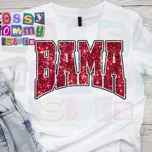 Bama curved sequin png