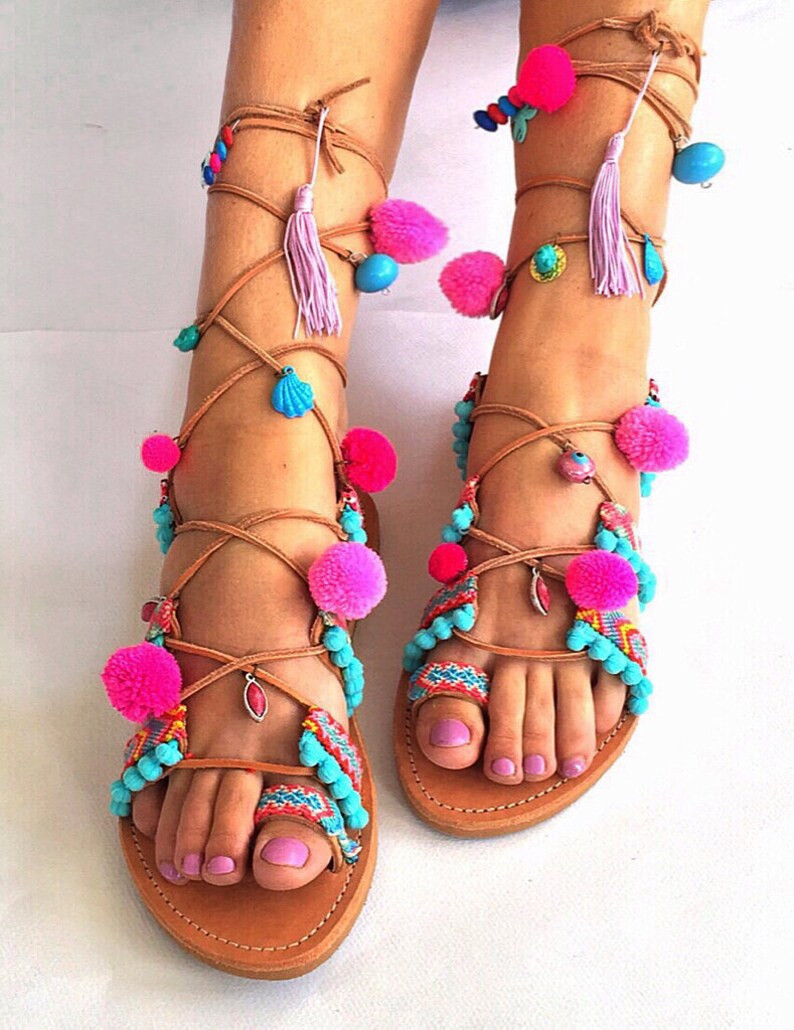 matalan pom pom sandals