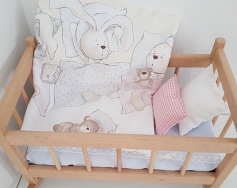 doll cradle bedding