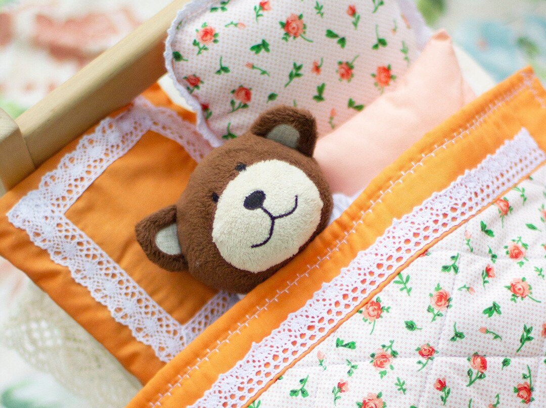 Baby Doll Bed Crib Bedding Sets for 15 38cm Dolls Crib Etsy