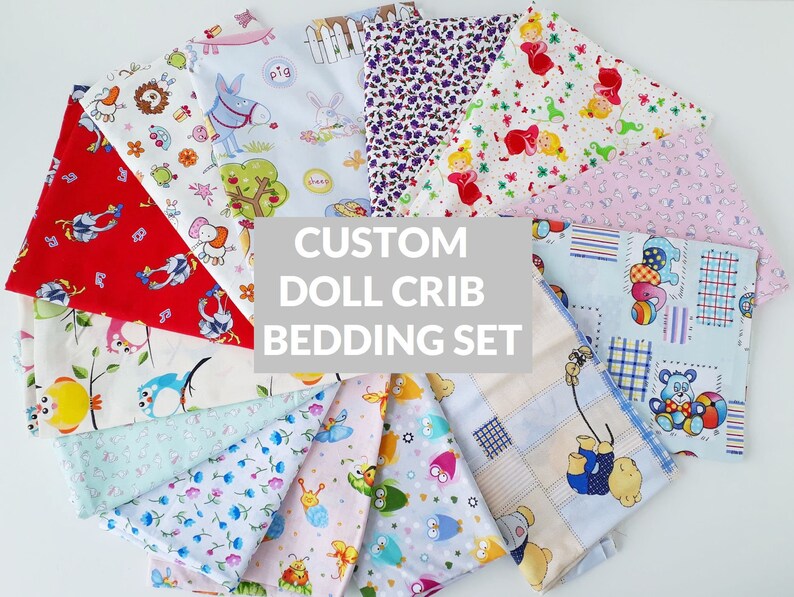Custom Doll Cradle Bedding Bed Mattress Baby Image 0