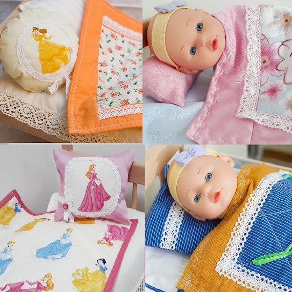 dolls cot bedding set