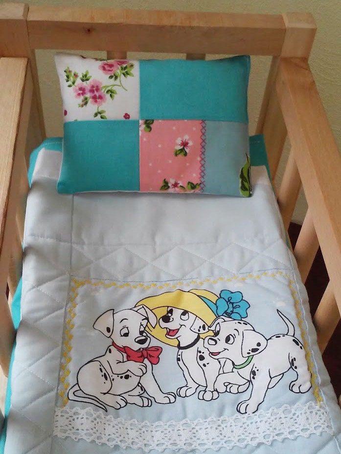 Handmade bambola Bambole carrozzina coperta e cuscino culla set di biancheria da letto Trapunta/Piumone 