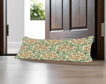William Morris Orchid Buttercup Draught Excluder - Handmade Door Draft Stopper