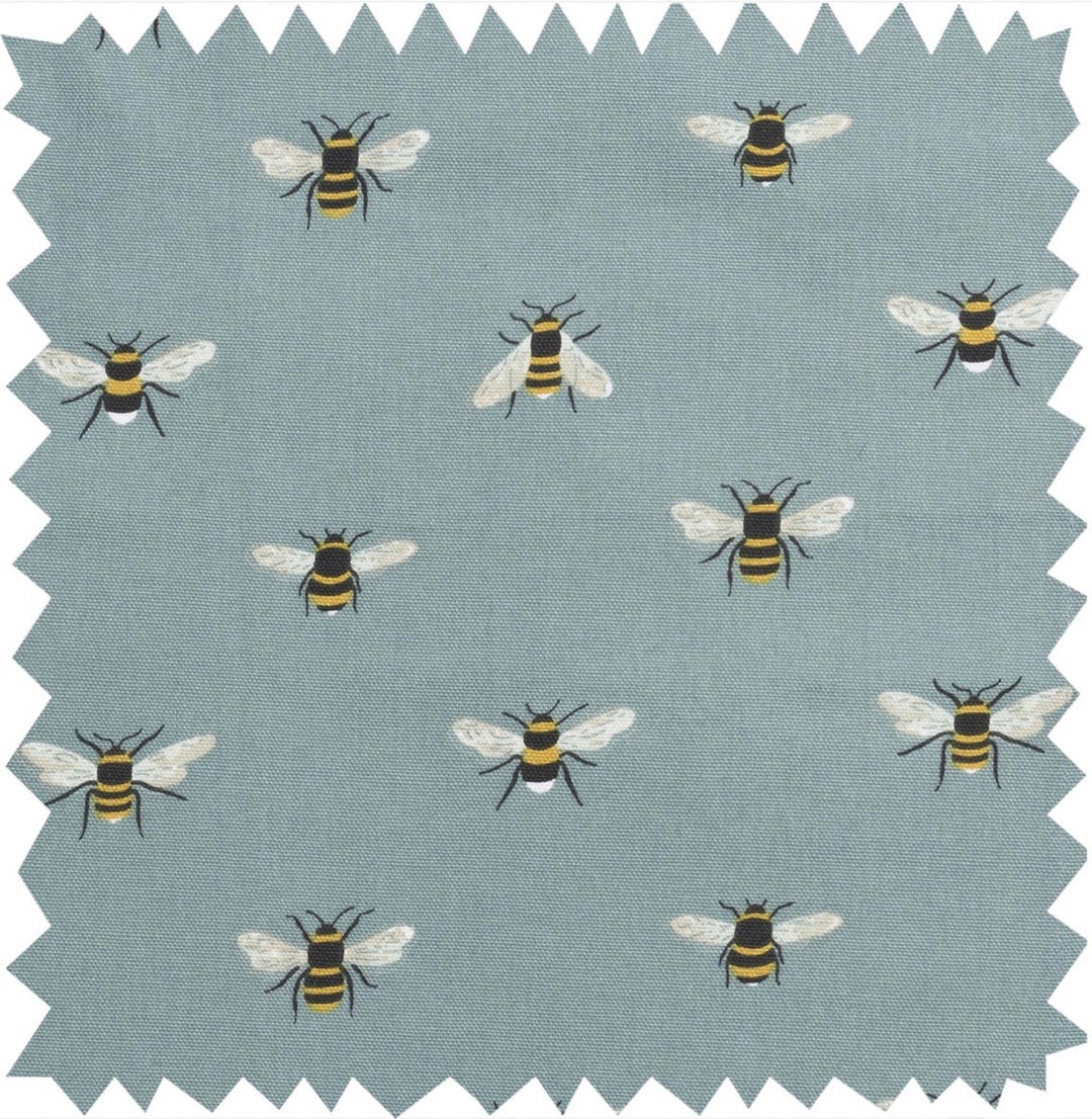 Free Shipping NEW Sophie Allport Teal Bees Waste Paper Bin by Berry