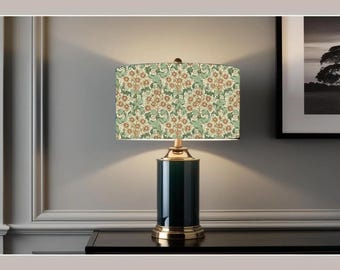 William Morris Orchid Buttercup Lampshade, Handmade Fabric Lamp Shade, Drum Oval Empire or Candle Clip, Ceiling Pendant or Table Lamp