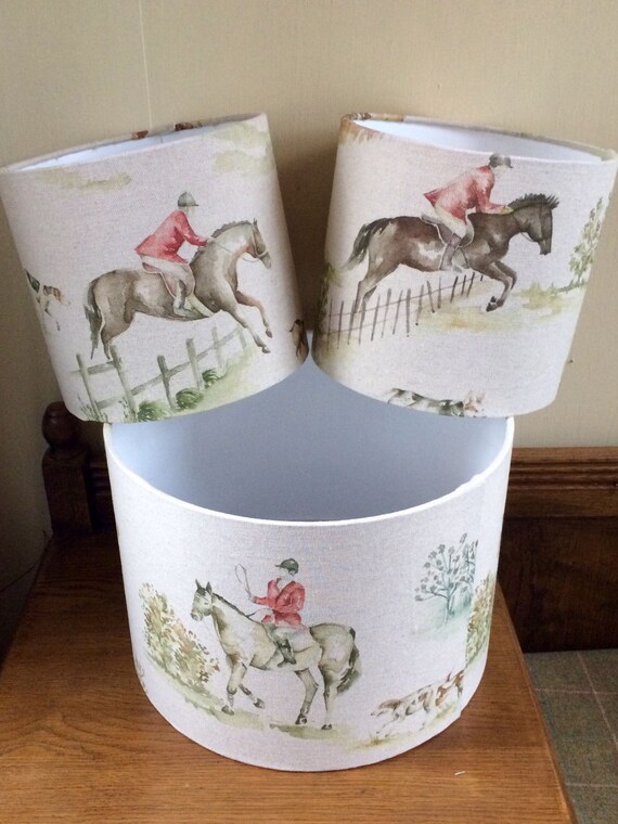 Voyage Horse and Hound Linen Cushion Covers Many sizes available.